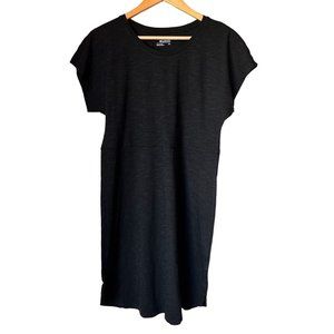 Columbia Park Cotton T-Shirt Dress Gray Size Small